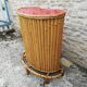 Bamboo tiki bar and two stools