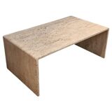 Travertine coffee table attributed to Up & Up, Italy, 1975