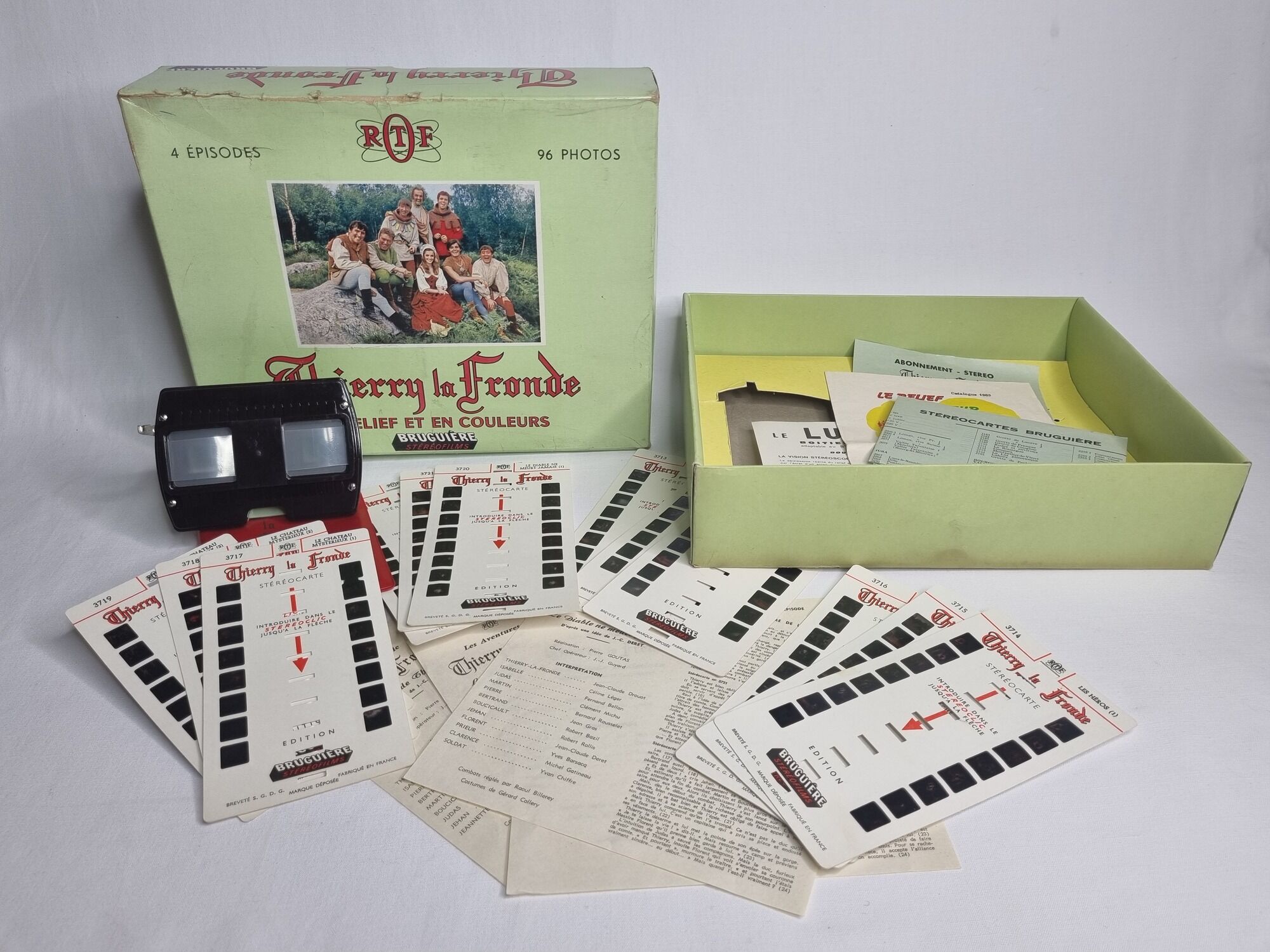 Box set "Thierry La Fronde" published by the ORTF, 60s