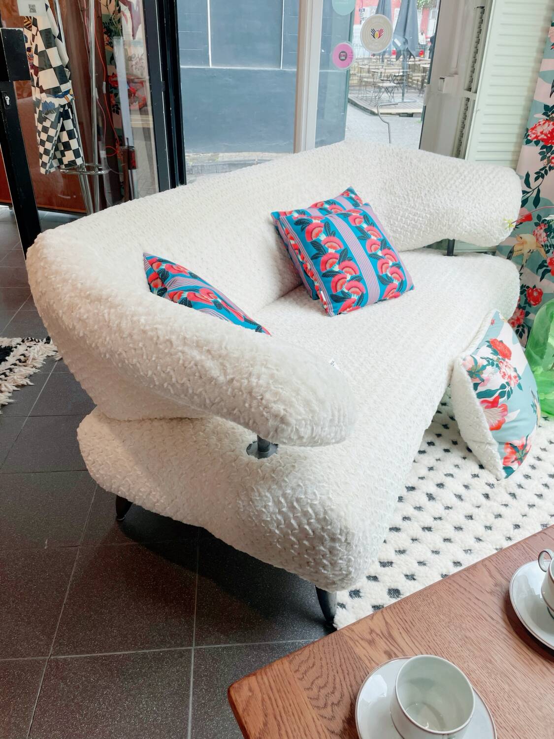 Vintage three-seater sofa