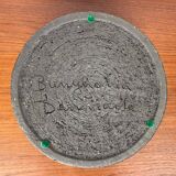 Large studio pottery bowl in modern mid-century Danish style by Bangholm, 1960s.