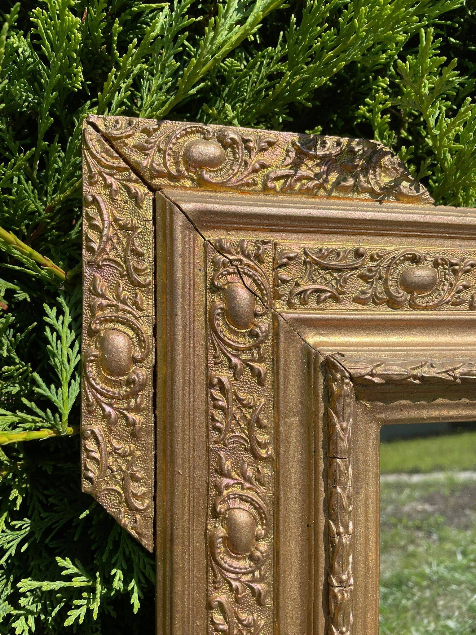 Antique gilded mirror