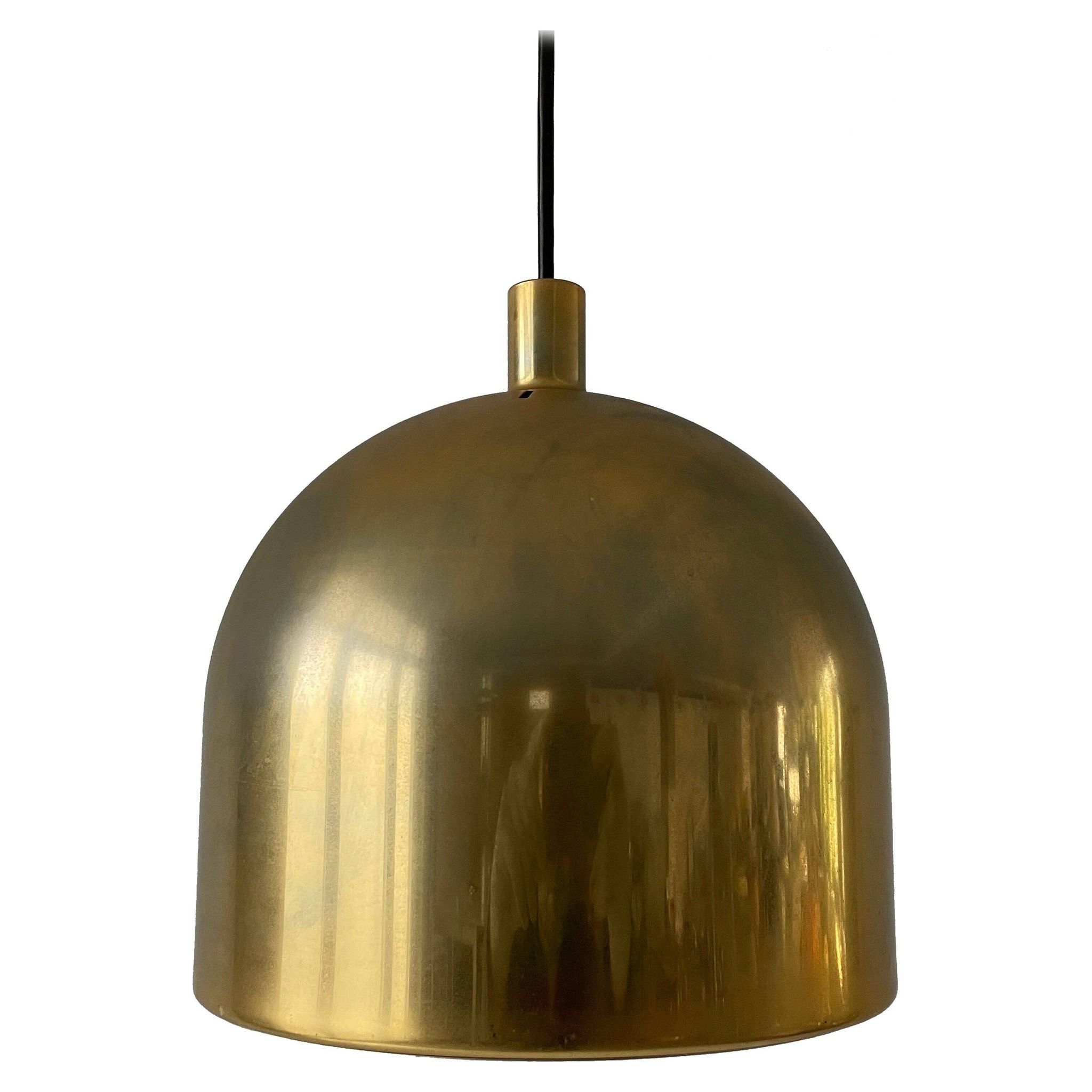 Suspended lamp in gold metal A Space by Staff Leuchten, 1970s, Germany
