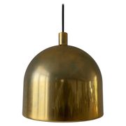 Suspended lamp in gold metal A Space by Staff Leuchten, 1970s, Germany