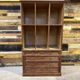 Workshop furniture in pitch pine - 1950s - Chest of drawers & Bookcase