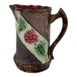 Barbotine pitcher from the 1930s, made in France