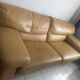 Roche Bobois beige leather sofa bed - Good condition