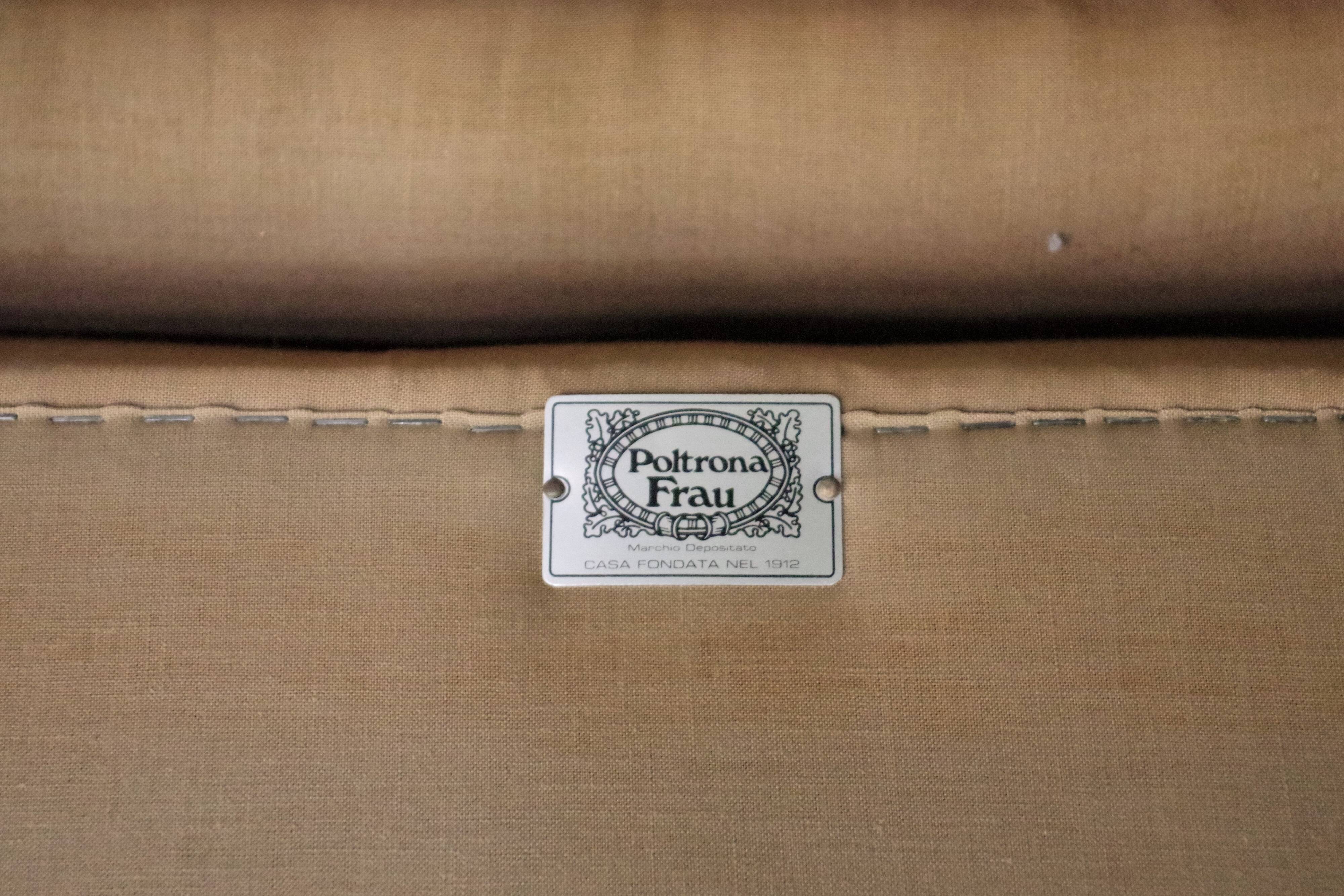 Frau sectional leather sofa from the 70s