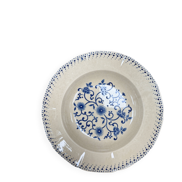 Plat creux terre de fer Boch Frères