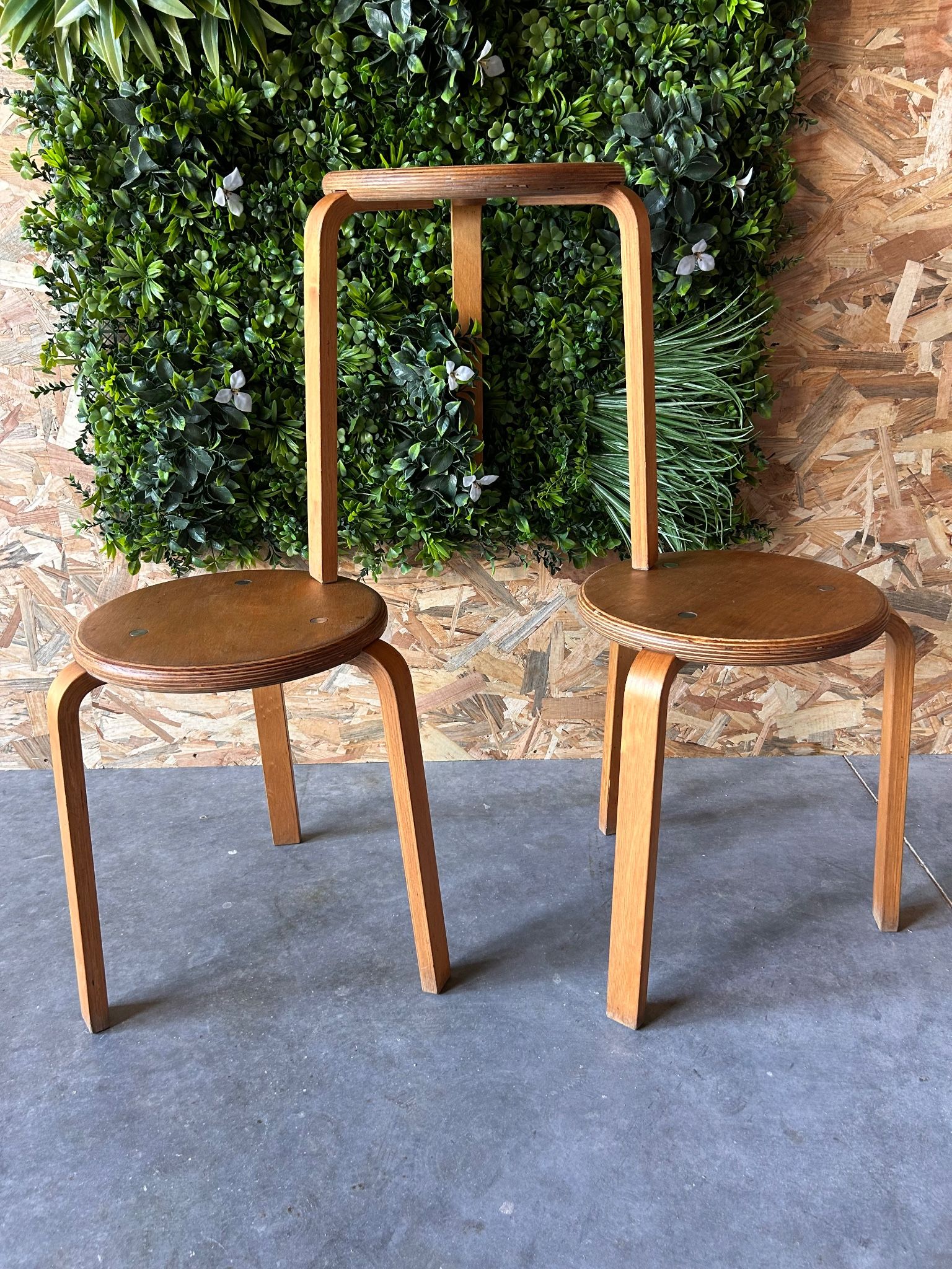 set of 3 Scandinavian stools