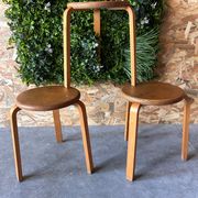 set of 3 Scandinavian stools