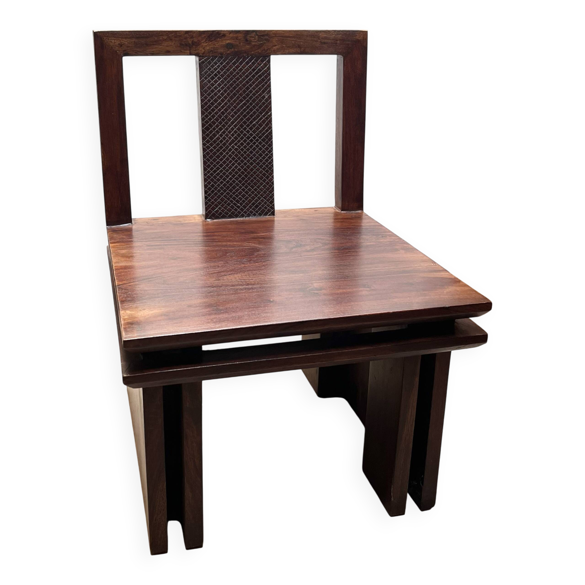 Set of wooden chairs