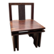 Set of wooden chairs
