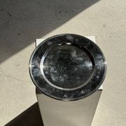 Round vintage silver-plated tray D30 H2