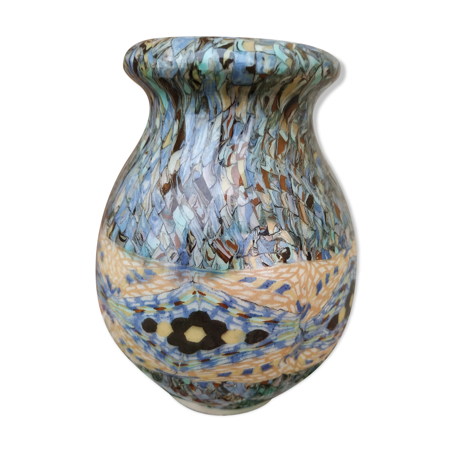 Vase Vallauris signed Gerbino 11cm