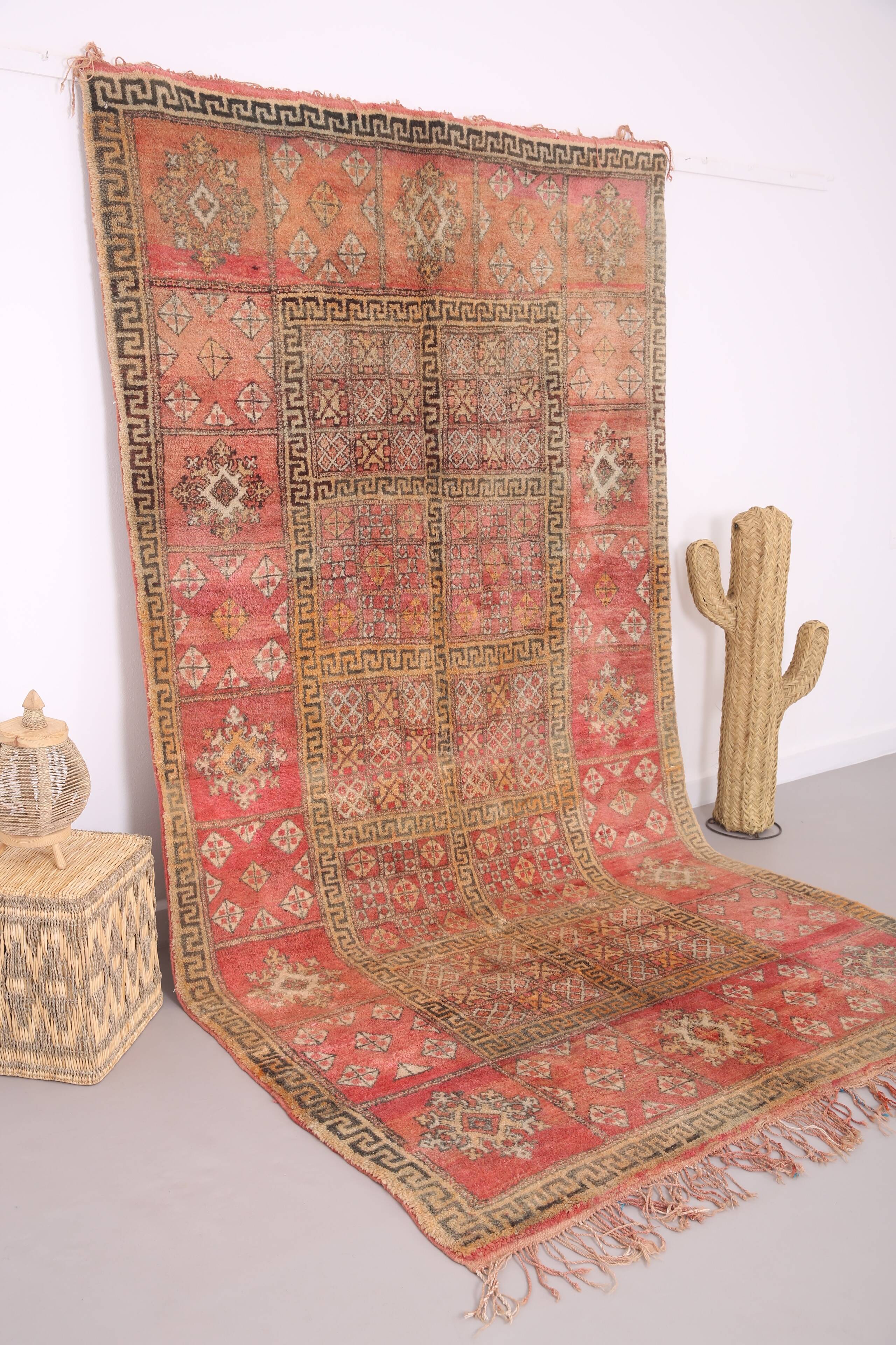 Tapis marocain vintage fait main 177 x 321 cm - Tapis berbère marocain - Tapis en laine