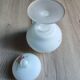 Vintage opaline glass footed bonbonnière