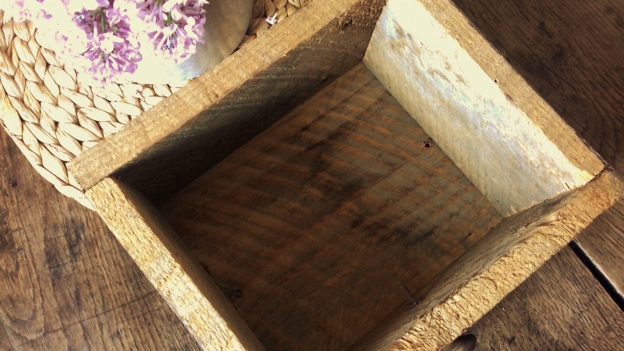 Bulk wood drawer metal button box storage