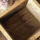 Bulk wood drawer metal button box storage