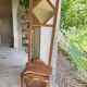 Coat rack / coat stand and umbrella stand in olive wood