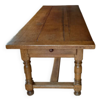 Table de ferme en chêne