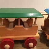 Vintage wooden train to pull