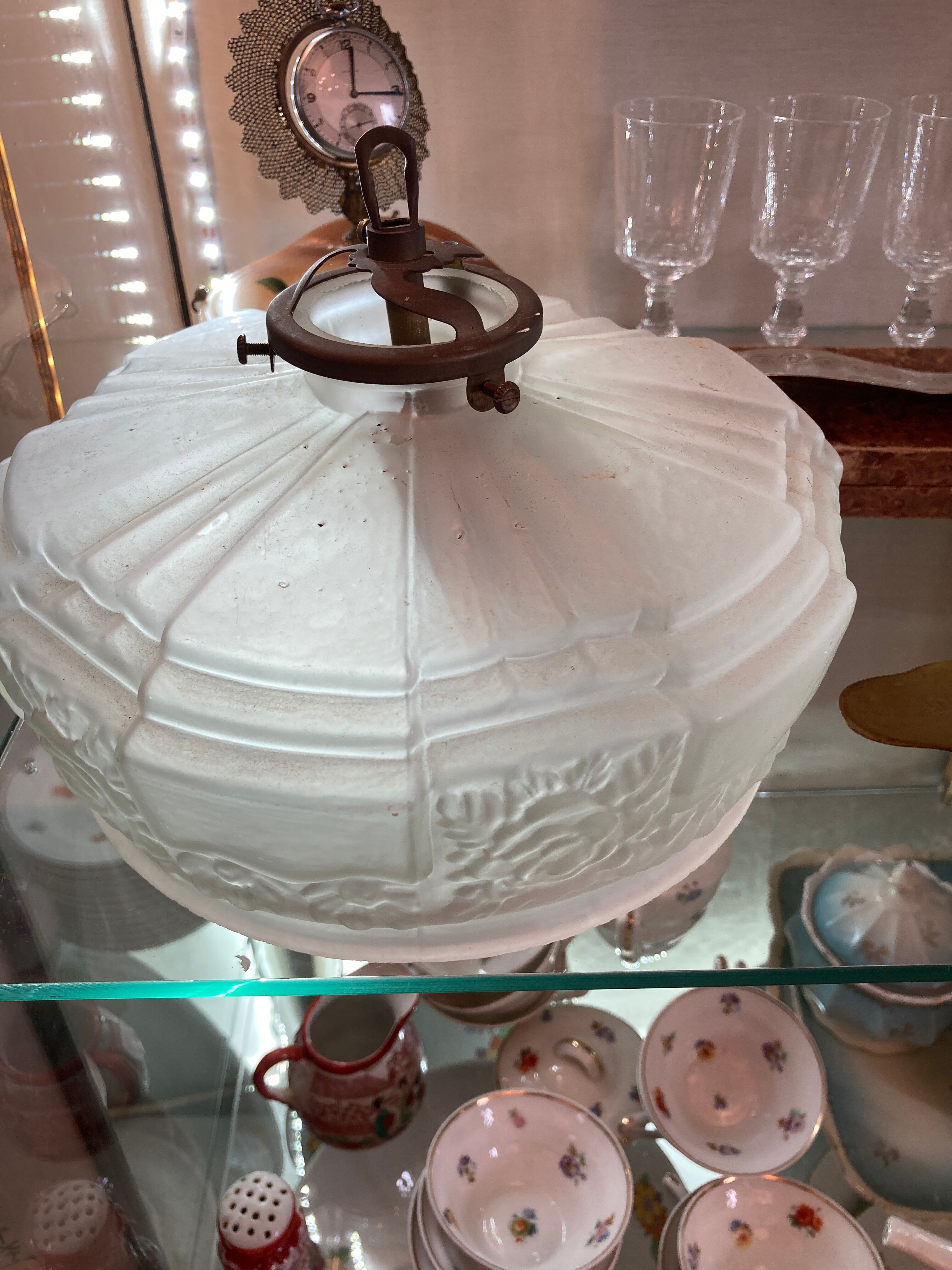 Suspension lustre abat jour