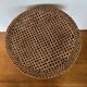 Rattan and cane side table