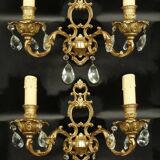 Pair of sconces with Louis XV style tassels