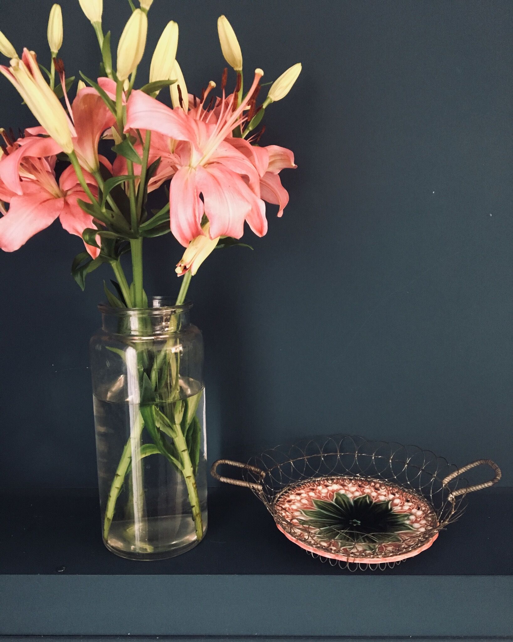 Dish in barbotine late 19th century