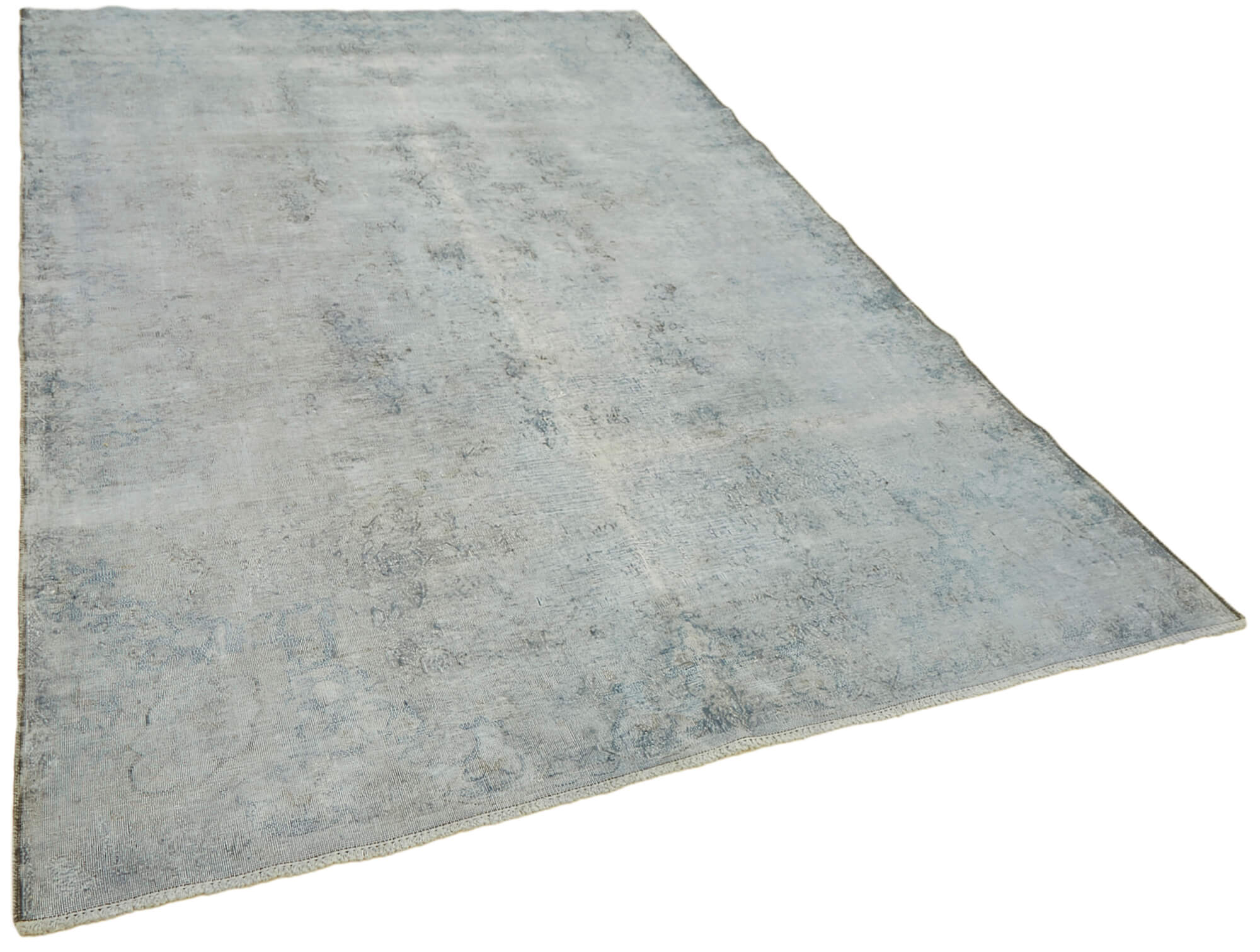 Handmade oriental 1980s 201 cm x 293 cm grey wool carpet