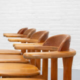 Set of 4 Alder Wood Opus Dining Chairs by Team 7 Austria