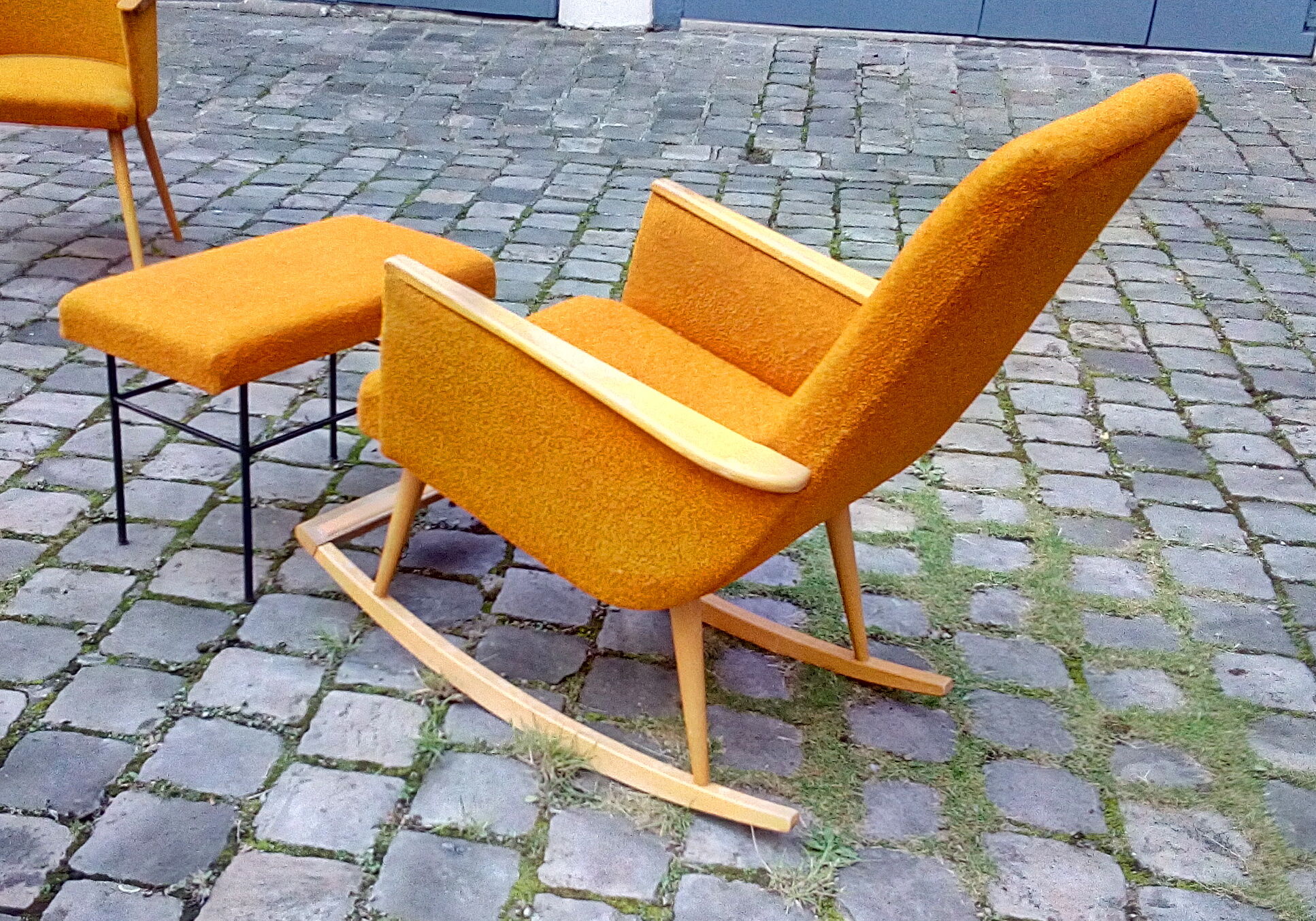 Scandinavian years 50-60 rocking orange