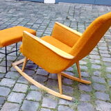 Scandinavian years 50-60 rocking orange