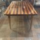 Table en ébène de Macassar laquée vers 1950