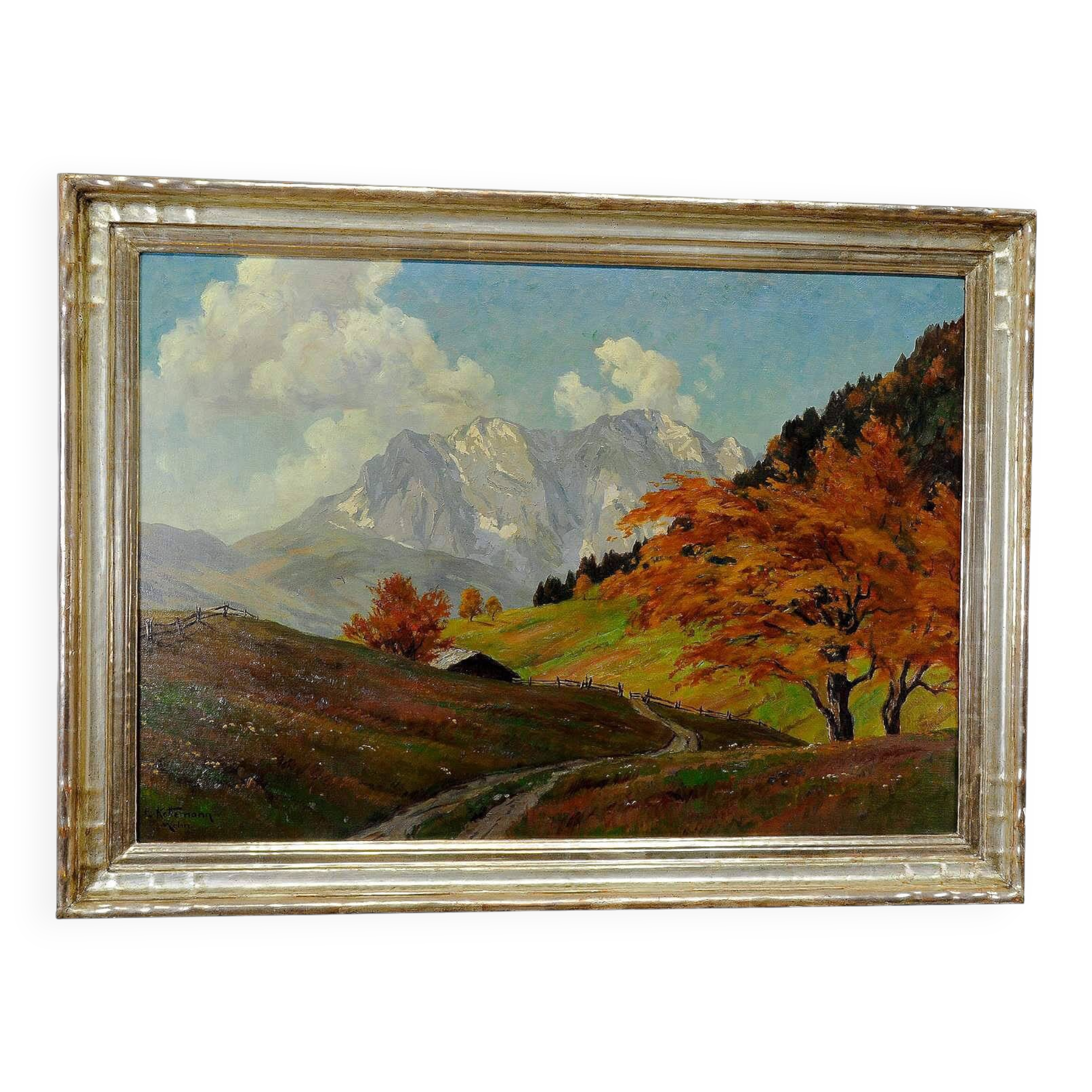 Erwin Kettemann landscape in the Tyrolean Alps, oil on canvas around 1930