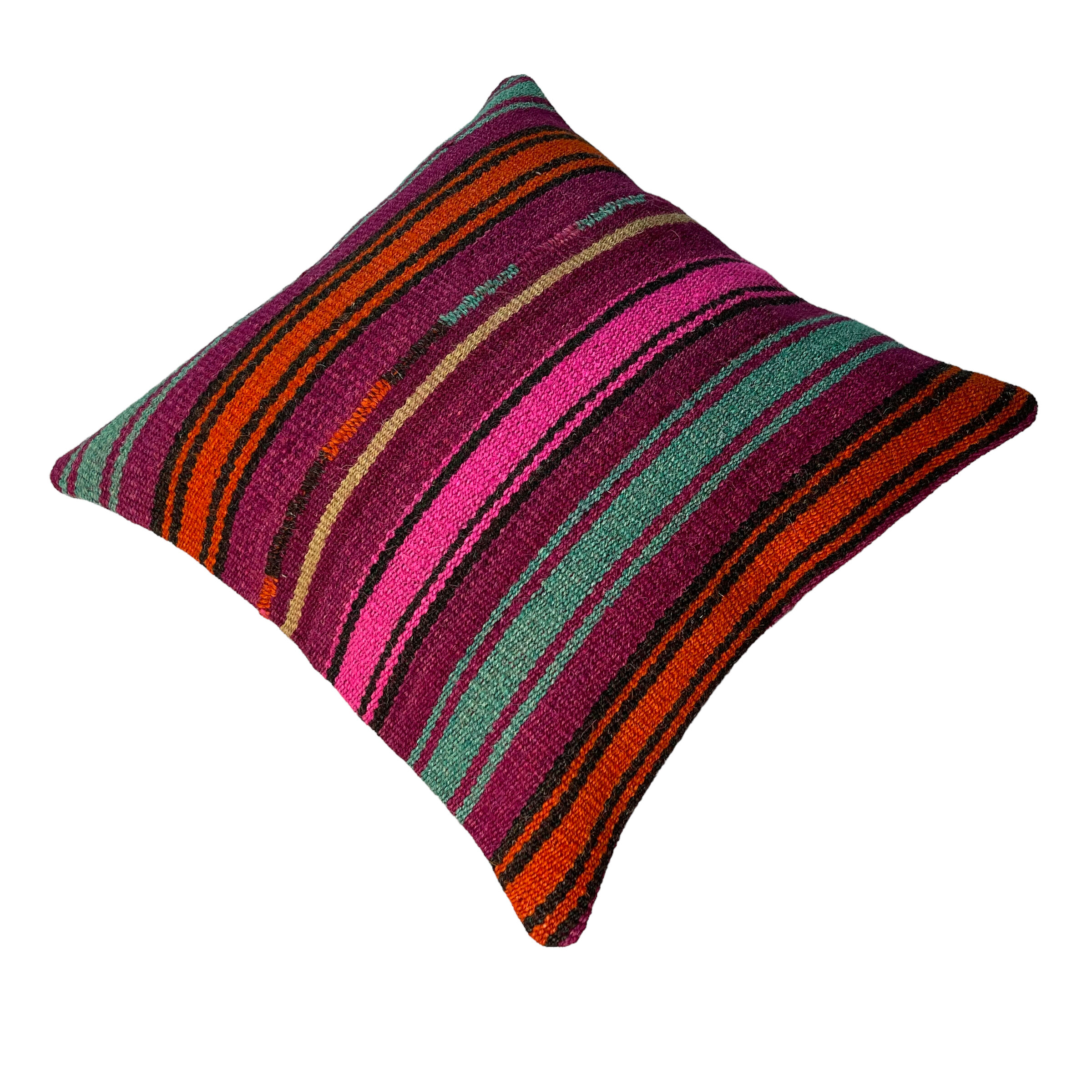 Vintage turkish kilim cushion cover 40 x 40 cm