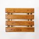 Tabouret industriel brutaliste en bois, Belgique vers 1920