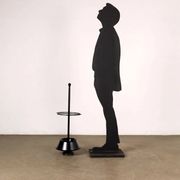 Vintage umbrella stands from the 1970s-80s in enamelled metal, Italy.