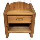 Vintage set of two pine wood bedside tables