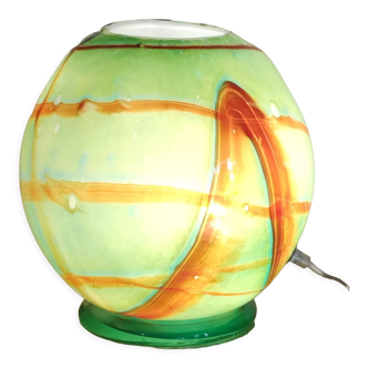 Lamp ball glass Murano/Italy/signed F. Silviy