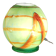 Lamp ball glass Murano/Italy/signed F. Silviy