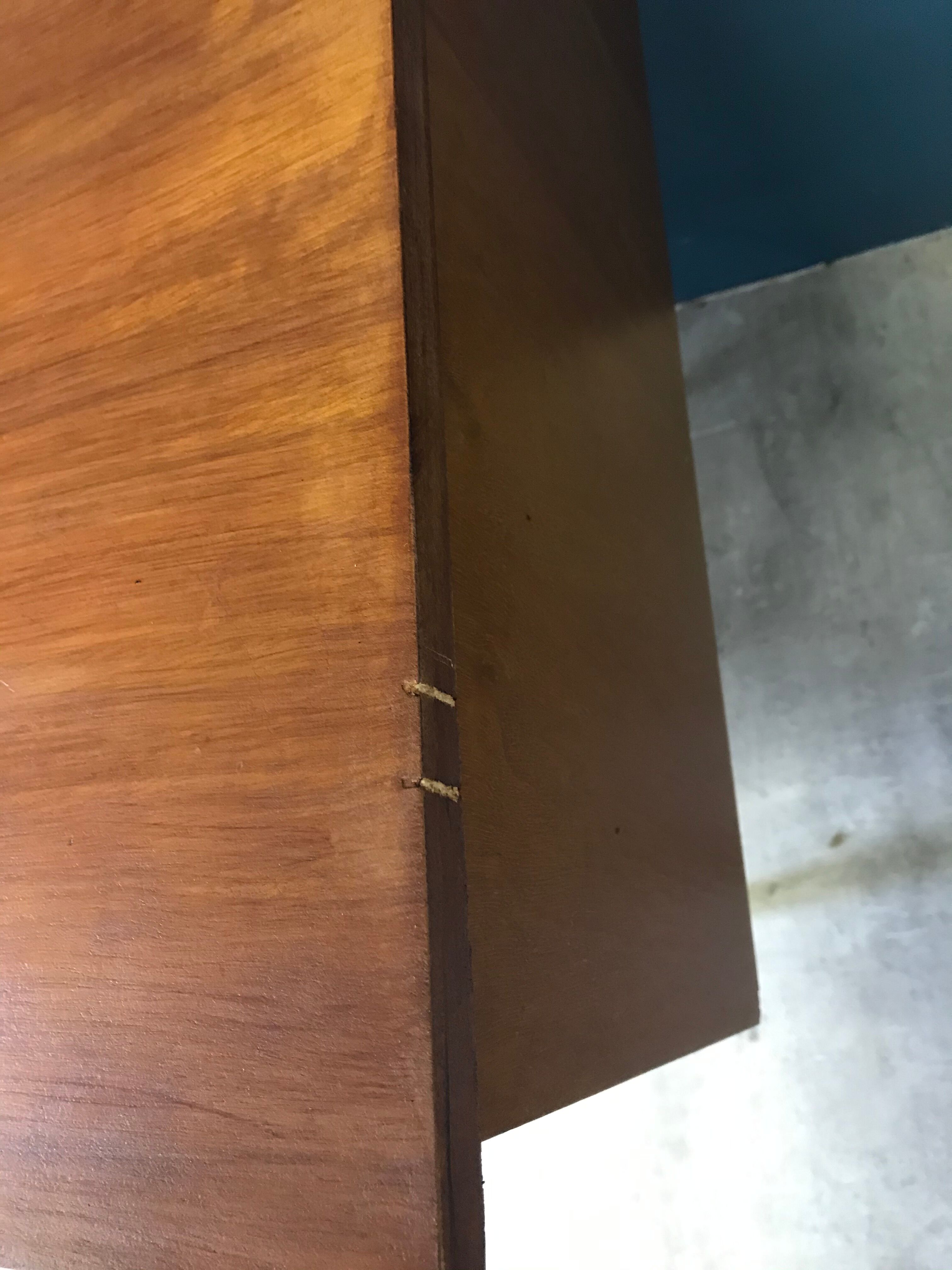 Desk 4 drawers with bevelled base