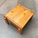 Vintage Scandinavian brutalist coffee table in Swedish pine by Yngve Ekström for Swedese, 1970s.