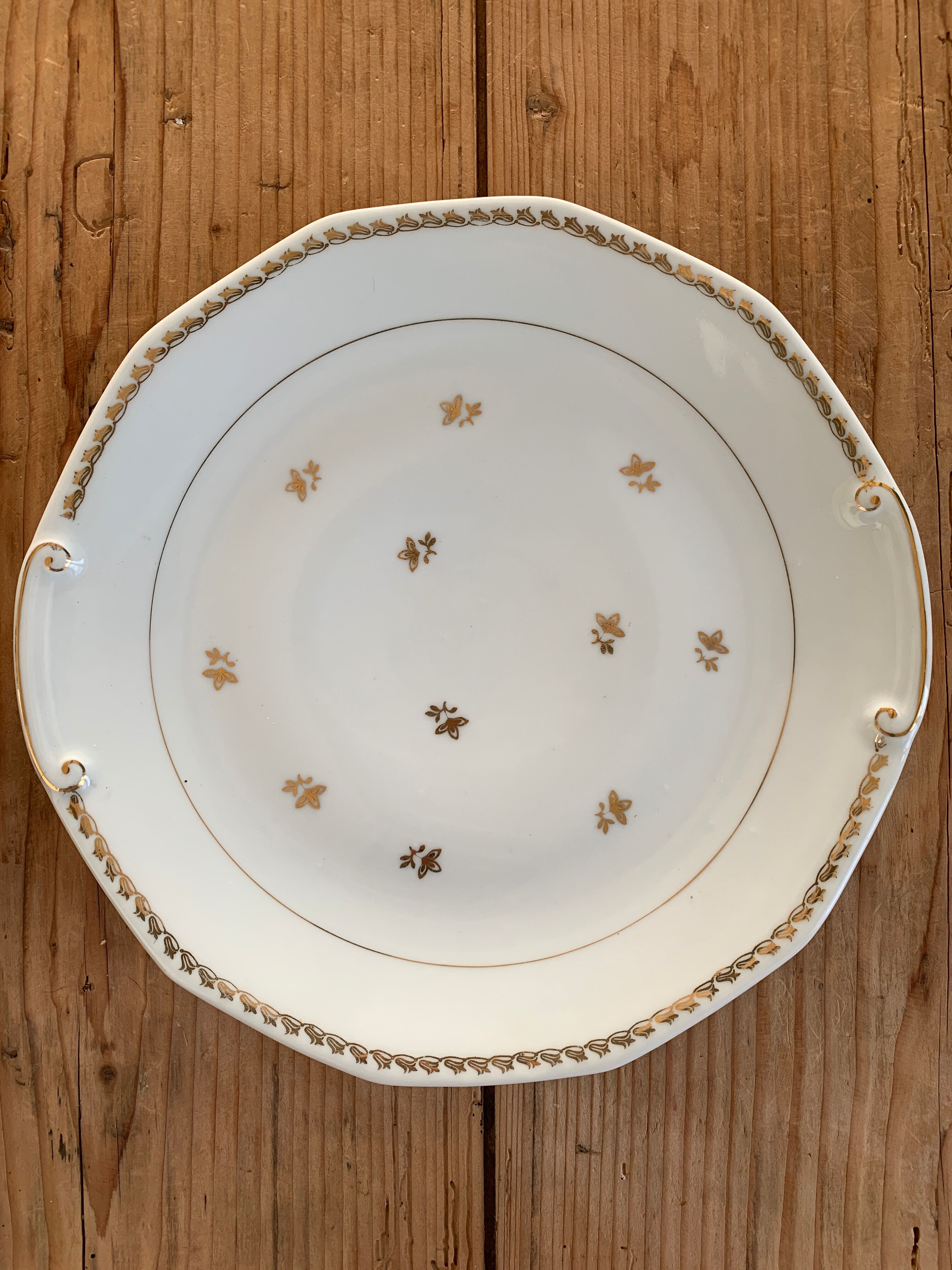 Limoges porcelain cake dish