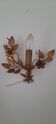 Gold metal wall light