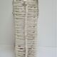 Magazine holder macramé cotton and vintage wood 70s