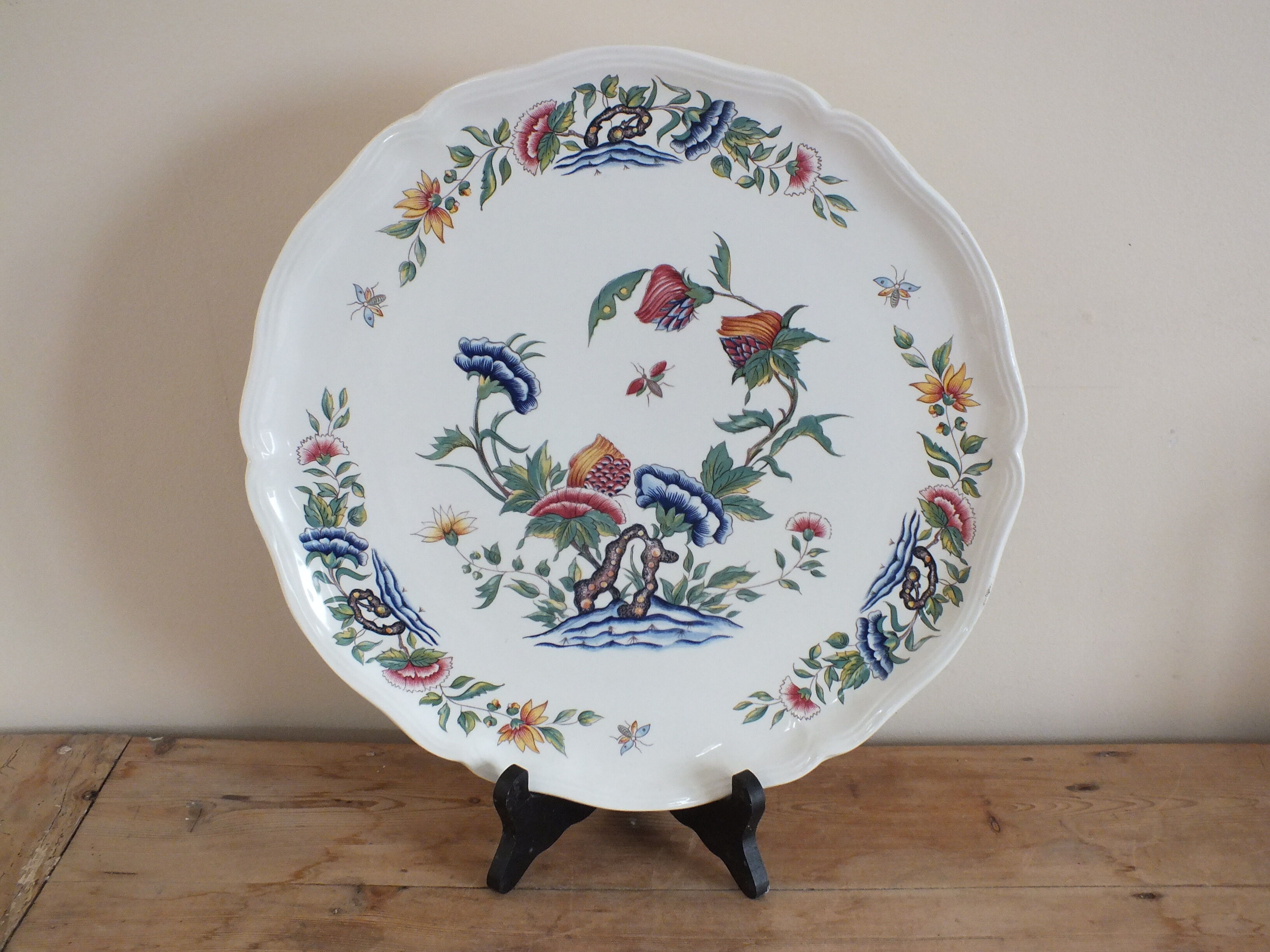 Dish (pie) Sarreguemines Rouen decor