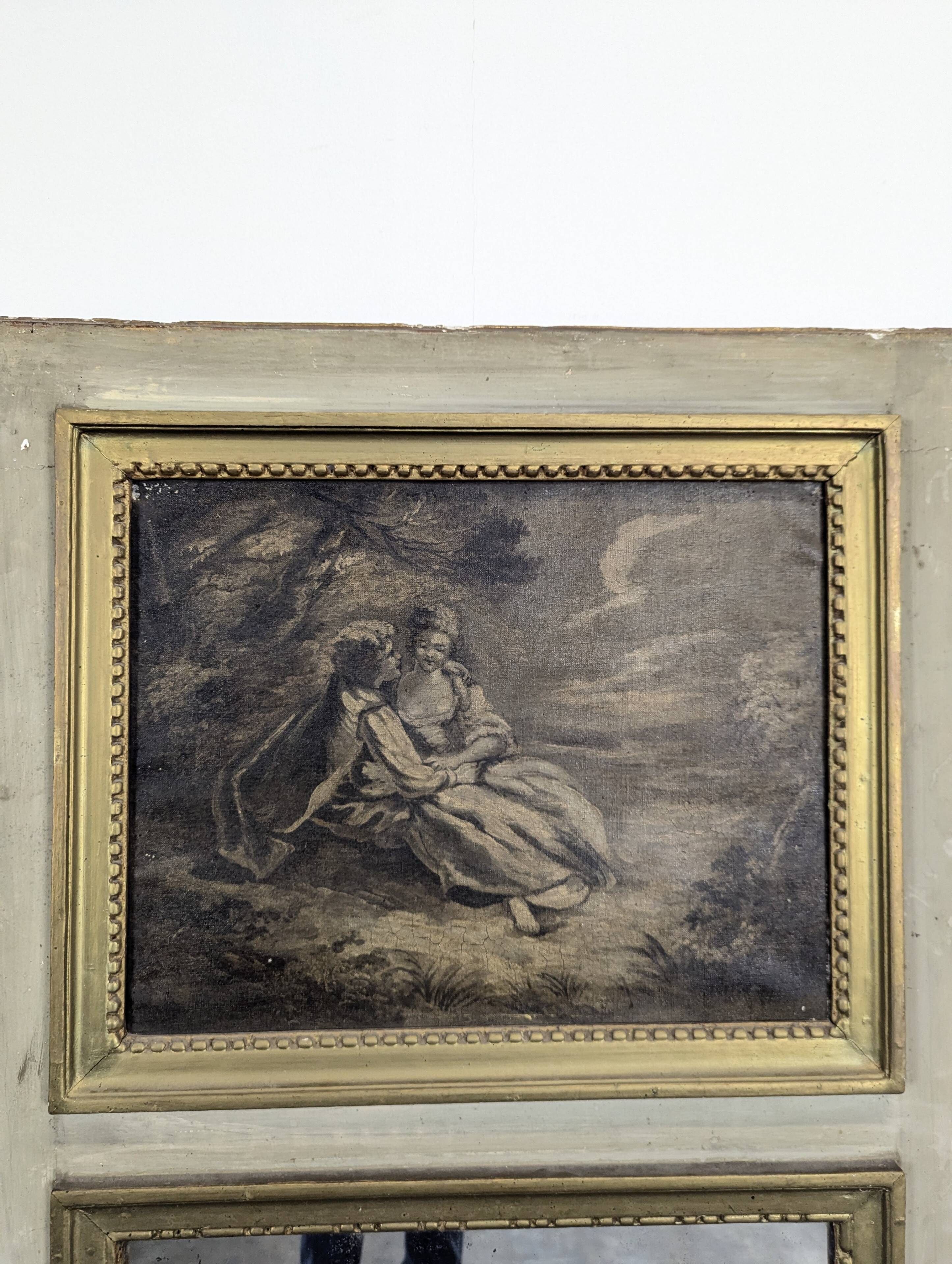 Trumeau with a painted decoration of gallant scenes