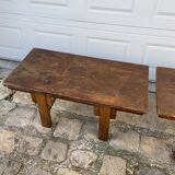 Tables basses jumelles en bois 1950